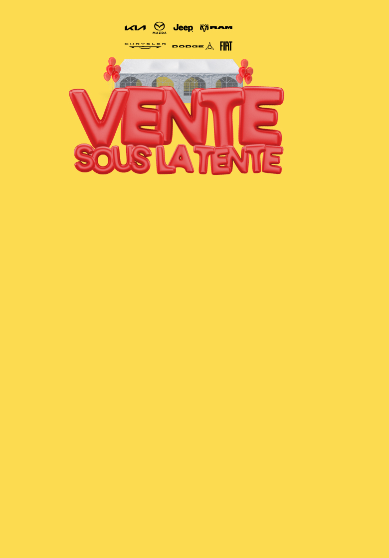 Vente sous la tente QC – 1